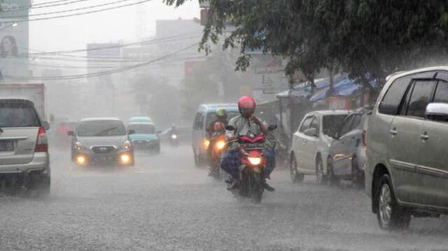 BMKG mengeluarkan peringatan dini menyusul potensi hujan sedang-lebat di sejumlah wilayah Indonesia sepekan ke depan, tanggal 1-4 Mei 2026. (Foto: Istimewa)