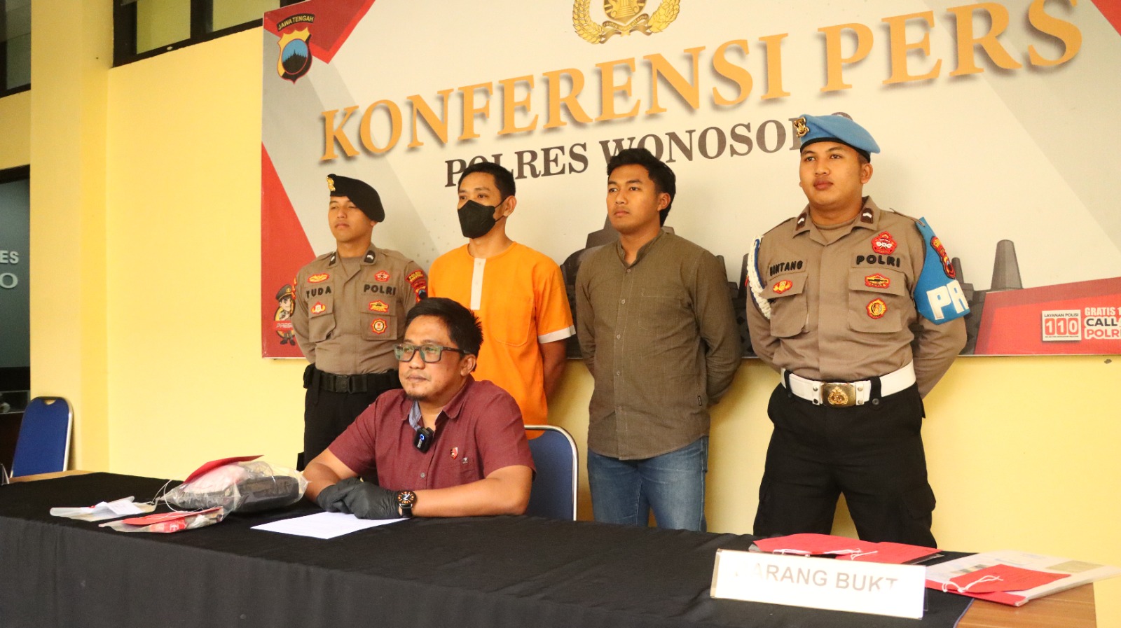 Satresnarkoba Polres Wonosobo tangkap pengguna narkoba di Lingkar Utara, Senin, 21 Juli 2025 bawa sabu 2,1 gram.