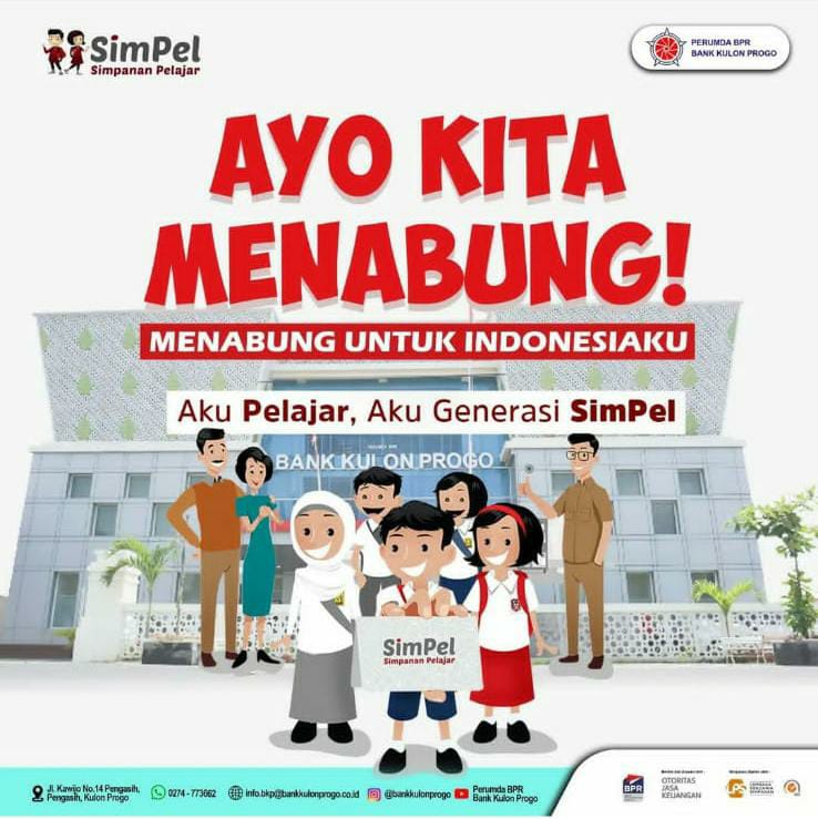Dirut PT BPR Bank Pasar Kulon Progo, Joko Purnomo himbau masyarakat jauhi pinjaman online ilegal. Lebih baik nabung di Bank Kulon Progo.