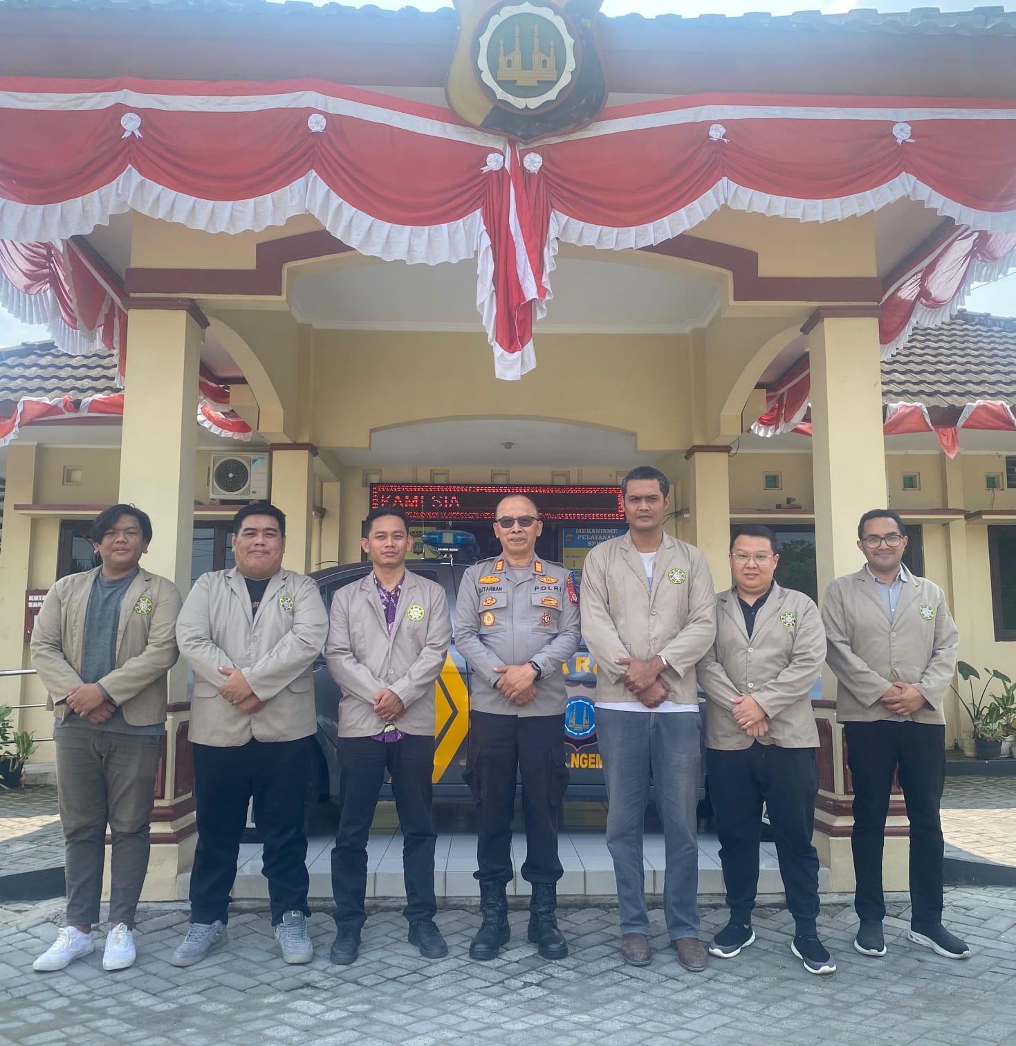 Kunjungan Mahasiswa KKN UP45 ke Polsek Ngemplak, pembekalan Kapolsek jadi bekal pengabdian di Dusun Saren.