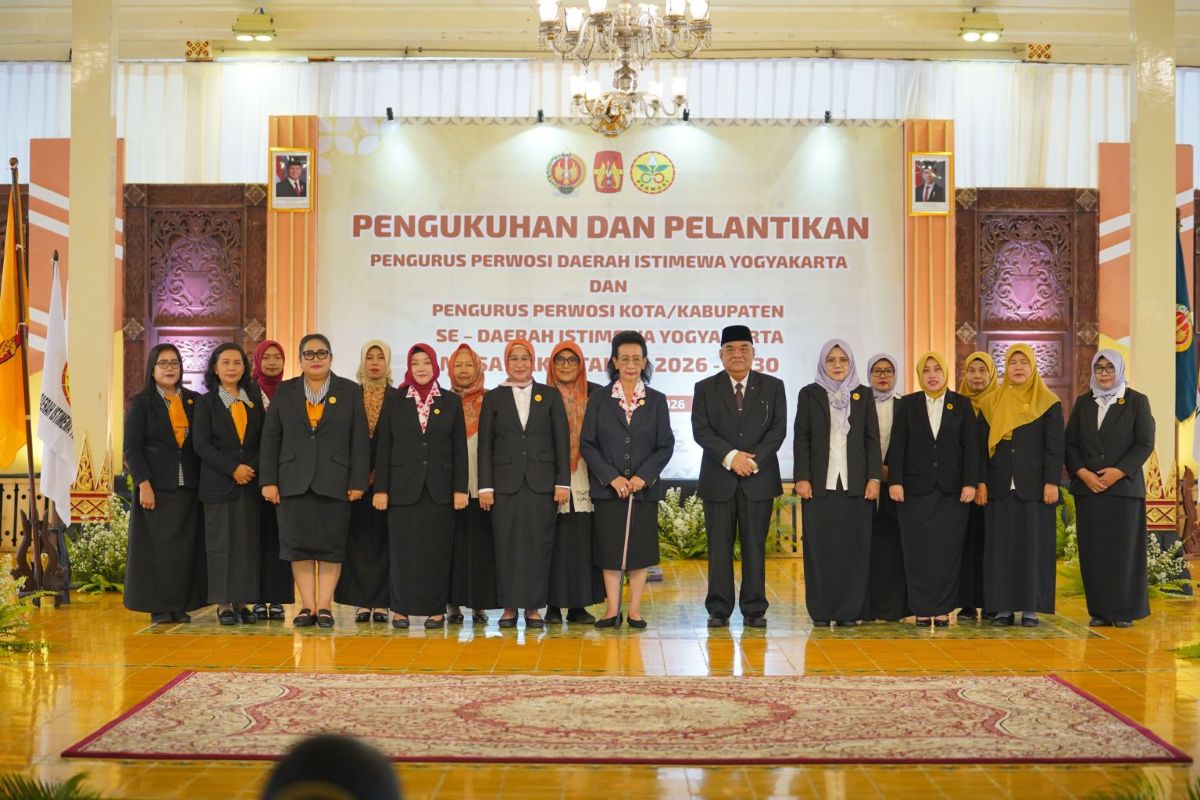 Pengukuhan Pengurus Persatuan Wanita Olahraga Seluruh Indonesia (PERWOSI) DIY dan Kabupaten/Kota se-DIY masa bakti tahun 2026-2030.