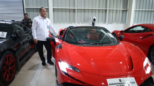 Mobil sport menjadi salah satu aset yang akan dilelang Kejaksaan RI di acara BPA Fest 2026. (Foto: Humas Kejaksaan RI)